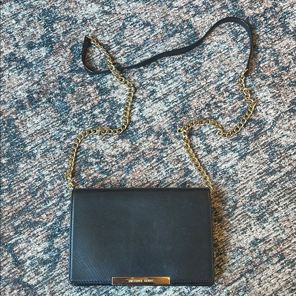 Michael Kors Black and Gold Women's Bag